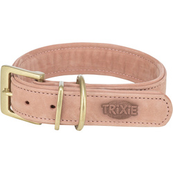 Trixie Pure obroża dla psa skórzana różowa XS: 25-31cm/25mm