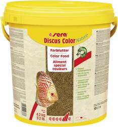 Sera Discus Color Nature 4,2 kg/10L granulat pokarm wybarwiający