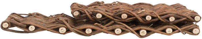 Trixie karmnik narożny wiklinowy duży 30x20x12-20cm