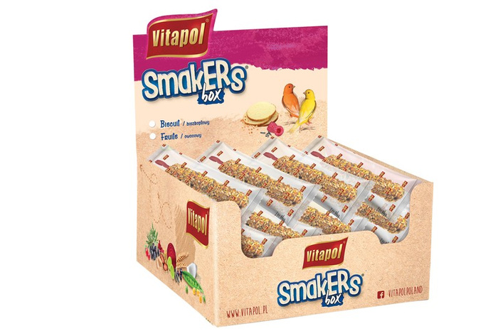 Vitapol smakers box biszkoptowy dla kanarka 12szt