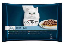 Purina Gourmet Perle Duet Rybny 4x85g