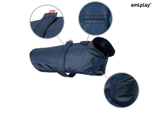 amiplay Pelerynka przeciwdeszczowa Bristol 27 cm Yorkshire Terrier granatowa