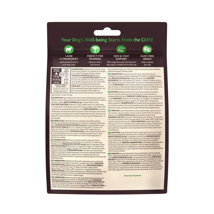 Wellness Core Treats jagnięcina i jabłko 170g