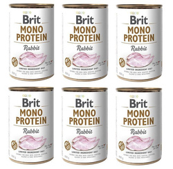 Brit Mono Protein z królikiem 6x400g