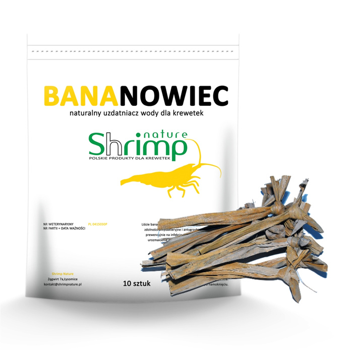 Shrimp Nature Liście bananowca 10szt