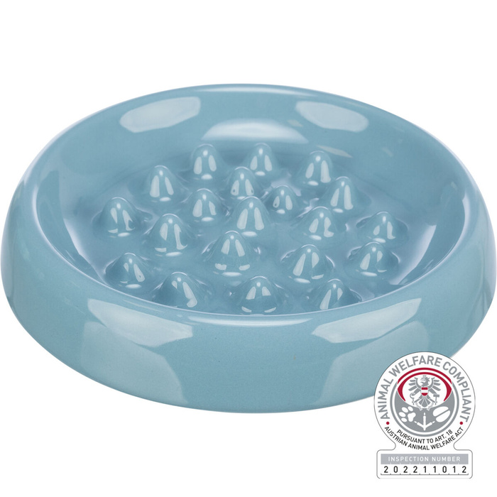Trixie Miska Slow feed biała ceramiczna 0,25l/18cm spowalniająca jedzenie