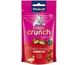 Vitakraft Cat Crispy Crunch Superfood z kaczką i aronią 60g