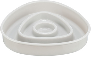 Trixie Miska Slow Feeding szara plastik/TPR 0,35 l/15x15cm spowalniająca jedzenie