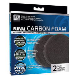 Fluval gąbka węglowa do filtrów kubełkowych FX2/FX4/FX5/FX6 2szt