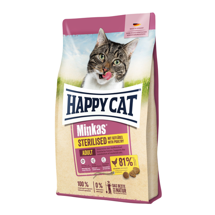 Happy Cat Minkas Sterilised drób 4kg