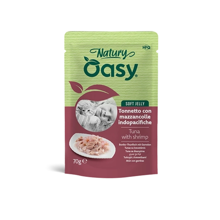 OASY Natury saszetka - Tuńczyk z krewetkami 70g