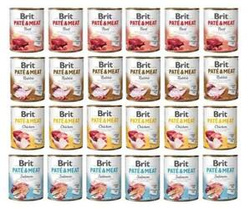 Brit Pate Meat Mix Smaków dla Psa 24x800g