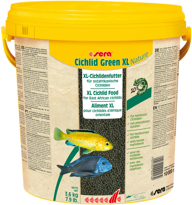 Sera Cichlid Green Nature XL 3,6kg granulat - pokarm dla pielęgnic