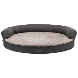 Trixie Vital Bendson sofa ortopedyczna okrągła szara 100×80cm