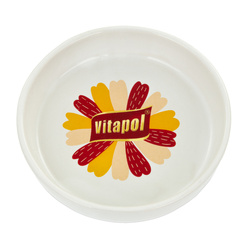 Vitapol Miska dla chomika biała nadruk Vitapol ceramiczna 150ml