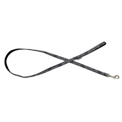 Barry King Smycz dla psa czarno-biała zebra taśma polipropylenowa 16mm/120cm