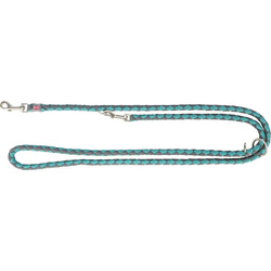 Trixie Smycz regulowana Cavo aqua/grafit S-M: 2.00m/12mm