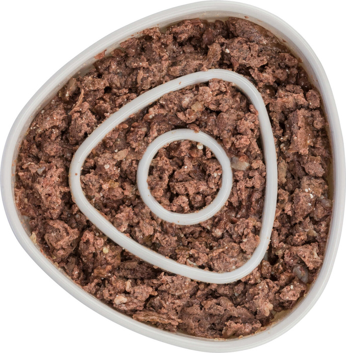 Trixie Miska Slow Feeding szara plastik/TPR 0,35 l/15x15cm spowalniająca jedzenie