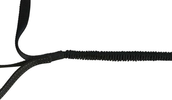 Trixie Pas biodrowy ze smyczą 1,1-1,5m/20mm czarny