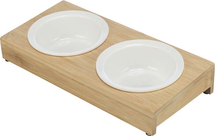 Trixie Miski na stojaku dla psa/kota 2x0,25l/12cm/30x5x14cm
