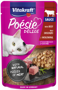 Vitakraft Poesie 85g DELI SAUCE Wołowina