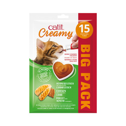 Catit Creamy przysmak dla kota kurczak z jagnięciną 15x10g