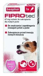 BEAPHAR FIPROTEC DOG S 0,67ML 1szt.