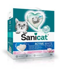 Sanicat Active White Lotos 10l żwirek zapachowy