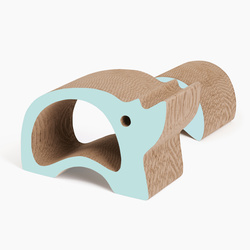 Catit Zoo Scratcher Nosorożec drapak dla kota kartonowy 46x22,5x29cm 2w1