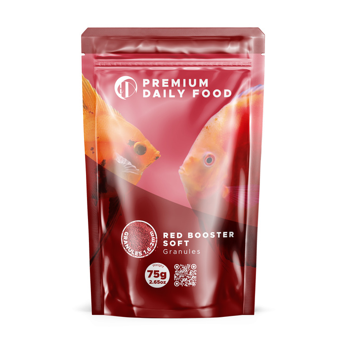 Discus Hobby Premium Daily Food Red Booster soft Granules 3000mg/Xantin 75g