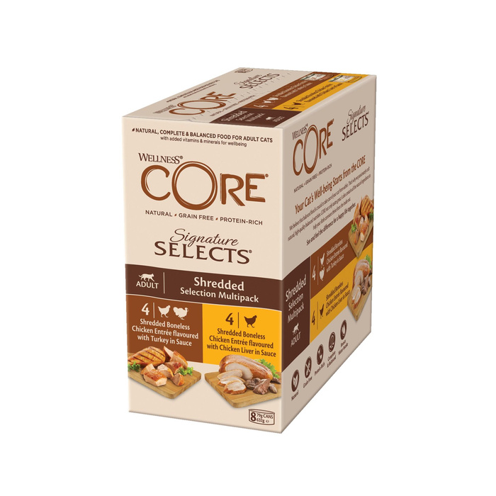 Wellness Core Shredded mix mix d.kota 4x2 smaki 8x79g/635g