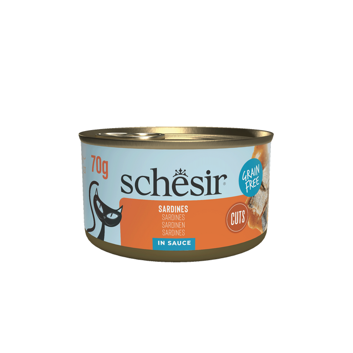 Schesir Cat Can Grill mokra dla kota sardynki w sosie 70g puszka
