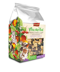 Vitapol vita herbal  owoce z sadu i lasu dla gryzoni 150g