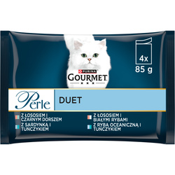 Purina Gourmet Perle Duet Rybny 4x85g