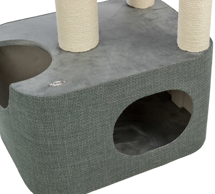 Trixie Viviana drapak z budką i legowiskiem niebieski/szary 86cm