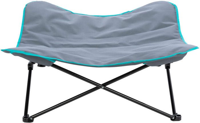 Trixie legowisko kempingowe ciemnoszare składane do 35kg 88×32×88cm