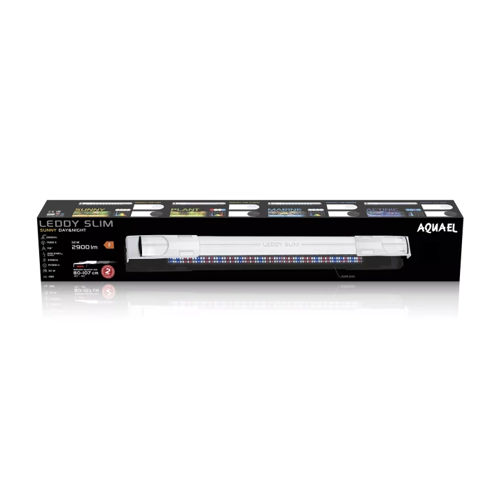 AQUAEL Leddy Slim 32W Sunny D&N biały / Sunny 80-100cm