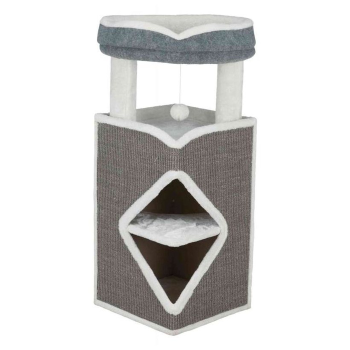 Trixie wieża dla kota Arma szaro-biała 38x38x98 cm