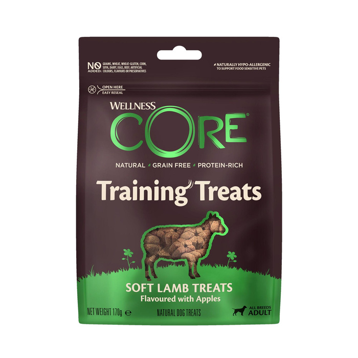 Wellness Core Treats jagnięcina i jabłko 170g