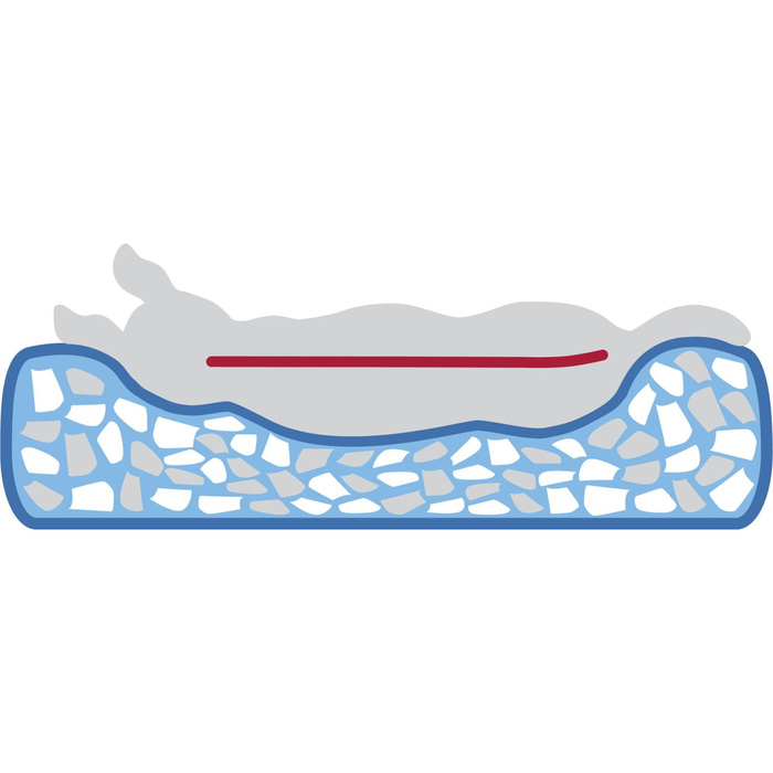 Trixie Vital Lennox Legowisko Ortopedyczne Okrągłe Chenille Szare 60cm