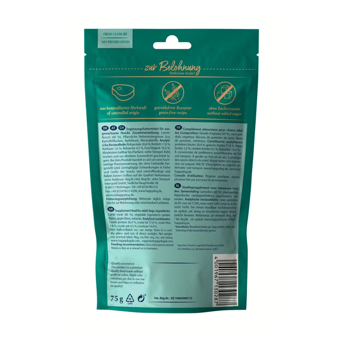 Happy Dog Meat Snack Lüneburger Heide przysmak dla psa jagnięcina 75g