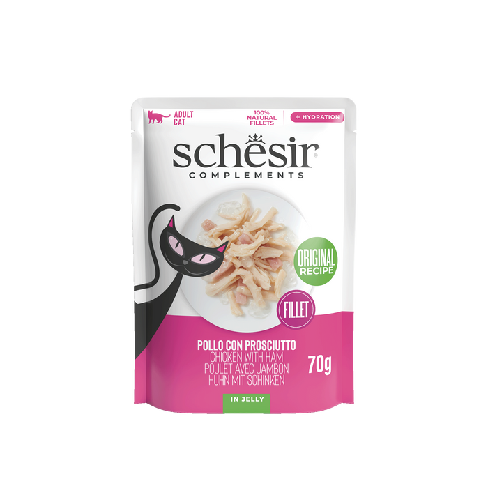 Schesir Complimentary saszetka dla kota kurczak z szynką w galaretce 70 g