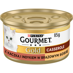 Gourmet Gold Casserole z kaczką i indykiem w sosie 85g