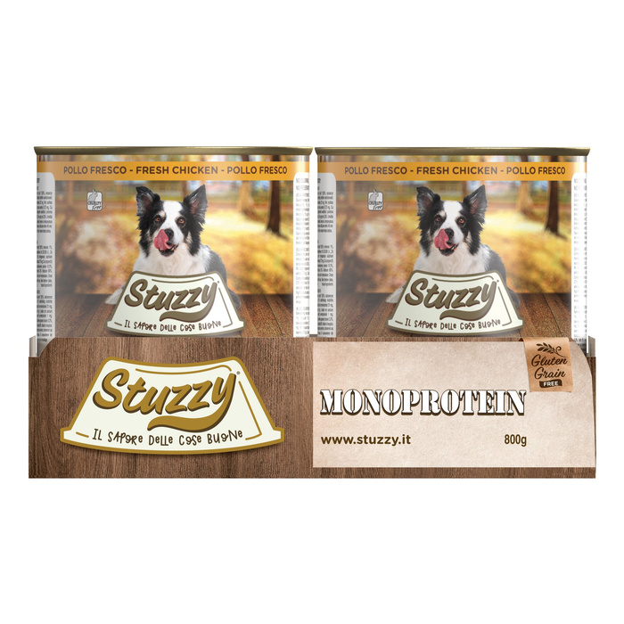 Stuzzy Monoprotein karma dla psa świeży kurczak pasztet 800 g
