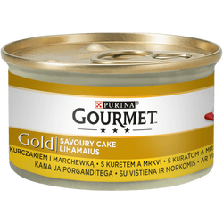 Gourmet Gold Savourt Cake z kurczakiem i marchewką 85g