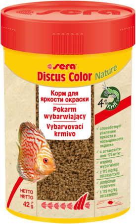 Sera Discus Color Nature 100 ml granulat pokarm wybarwiający