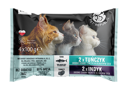 PetRepublic Adult tuńczyk indyk 4x100g