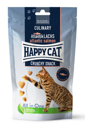 HappyCat Crunchy Snack z łososiem atlantyckim i groszkiem 70g