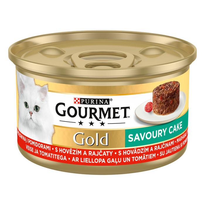 Gourmet Gold Savoury Cake wołowina w pomidorach 85g
