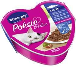 Vitakraft Poesie 85g SAUCE Dorsz z Makaronem i Pomidorami